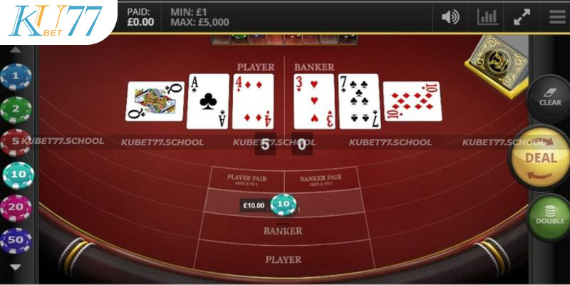 Ưu điểm không thể bỏ qua tại Baccarat Kubet77